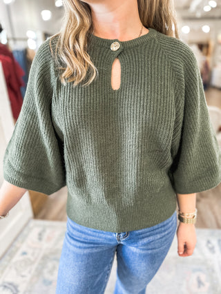 The Olive Rowan Ribbed Sweater