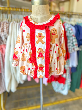 Sweet As The Gingerbread Man Girl Bubble