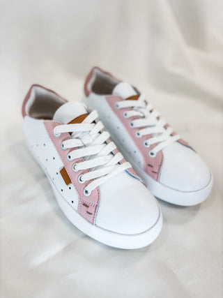 Light Pink & White Shauna Summer Sneaker