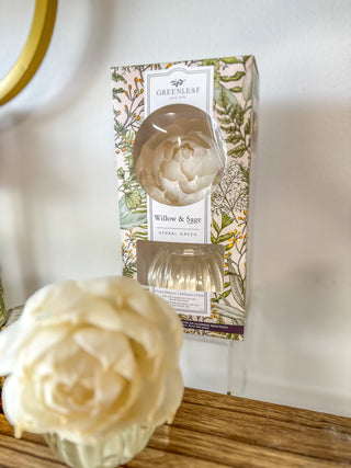 Willow & Sage Flower Diffuser - Greenleaf