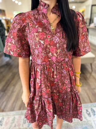Sweet September Floral Mini Dress