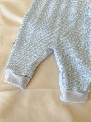 Paty Pal Blue W/ Blue Trim Romper