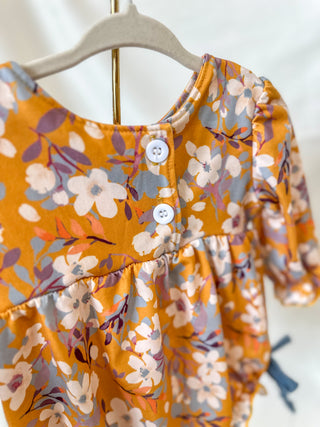 Mustard Fall Fashion Floral Bubble