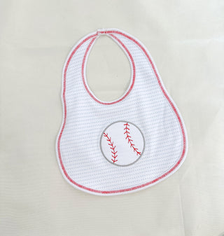 Tiny Slugger Applique Bib