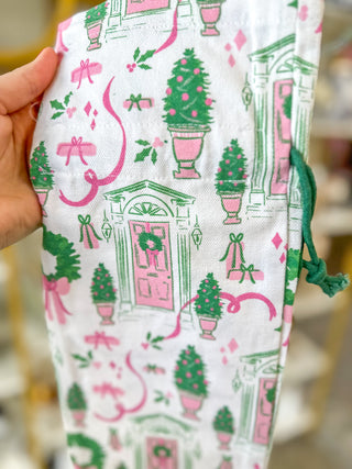 Home For Christmas Bottle Keeper Pouch