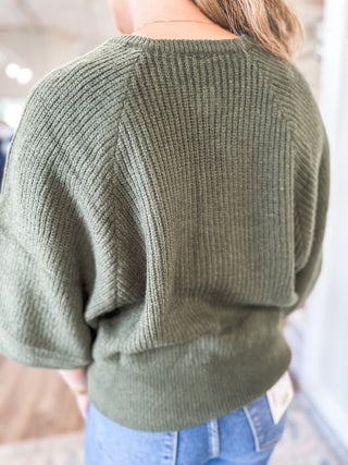 The Olive Rowan Ribbed Sweater