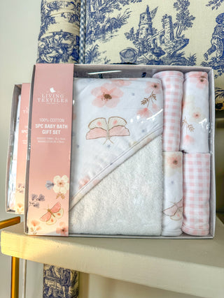 5pc Bath Gift Set - Butterfly Garden