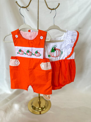Orange Pumpkin Girl Bubble