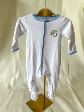 Hook, Line & Sinker Embroidered Footie- Magnolia Baby
