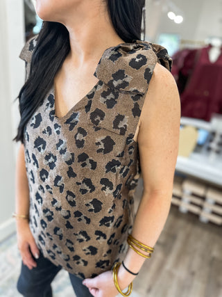 Roaring in Style Brown Leopard Top