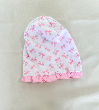 Baby Bows Printed Ruffle Hat- Magnolia Baby