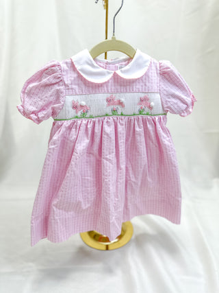 Hoppy Days Smocked Dress