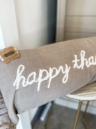 Happy Thanksgiving Long Pillow