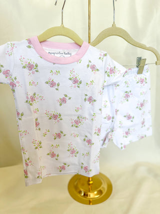 Hope's Rose Infant/Toddler Pajama Shorts Set- Magnolia Baby