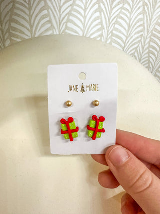 Christmas Present Earring Set