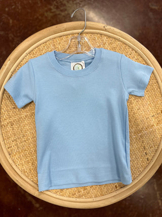 BB Ice Blue Blank Short Sleeve Tee
