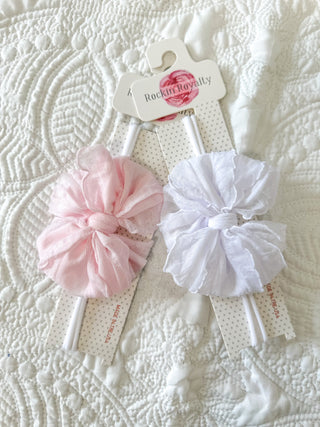 Frilly Frou Mini Perfect Pink Bow Headband