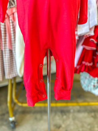 Rudolph Smocked Boys Romper