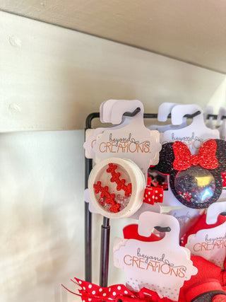 Baseball Bow Charm