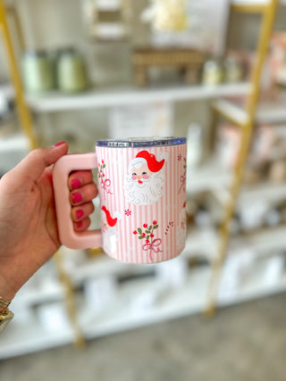 Holly Jolly Santa 14oz Insulated Mug