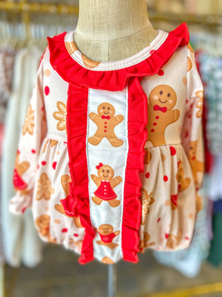 Sweet As The Gingerbread Man Girl Bubble