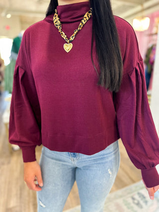 Ruby Essential Mock Neck Sweater