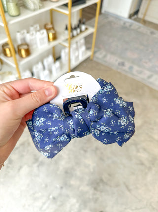 Endless Daydream Satin Bow Claw Clip