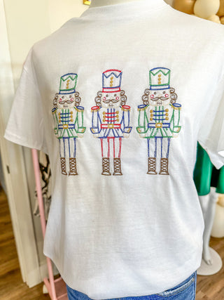 Classic Colors Nutcracker Embroidered Tee
