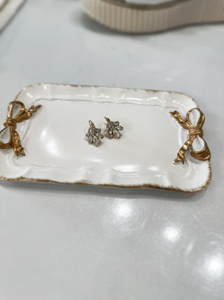 Rhinestone Goddess Leverback Earrings