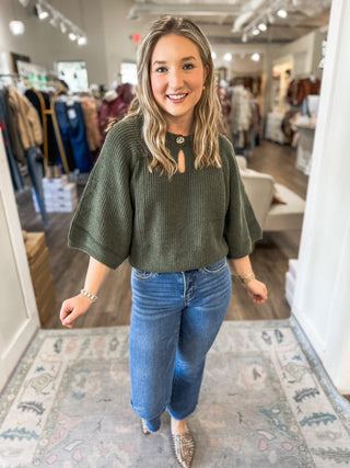 The Olive Rowan Ribbed Sweater