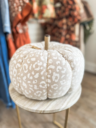 Large Leopard Pumpkin Sitter
