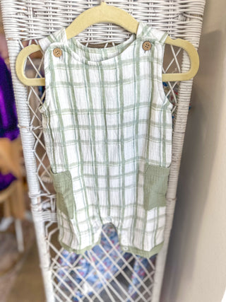 Sage Green Plaid Jon Jon