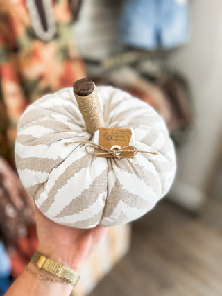 Small Zebra Pumpkin Sitter