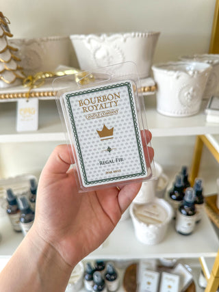 Regal Fir Wax Melt- Bourbon Royalty