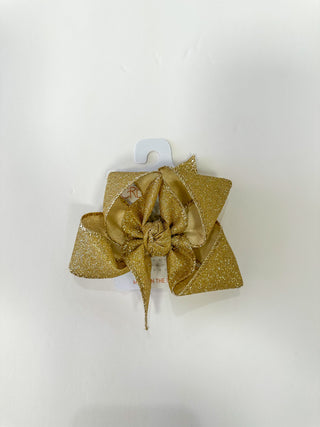 Champagne Metallic Bow