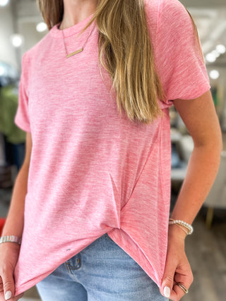 Pink Luxe Comfort Knot Top