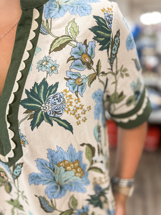 Fern & Floral Tunic Mini Dress