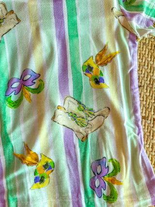 Mardi Gras Majorette Boots Two-Piece PJ Set