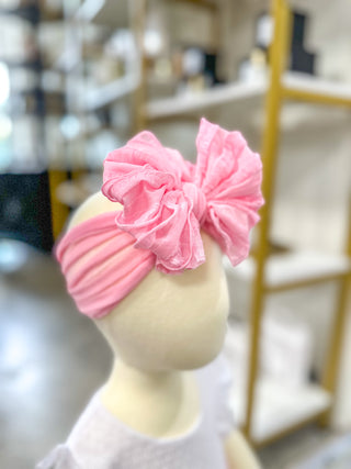 Frilly Frou Bubblegum Bow Headband