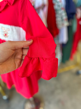 Rudolph Smocked Christmas Dress