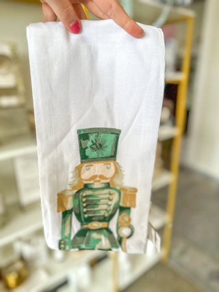 Watercolor Nutcracker Hand Towel