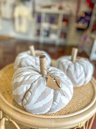 Small Zebra Pumpkin Sitter