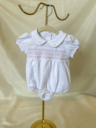 Pink Lizzie's Classics Smocked Short Sleeve Bubble