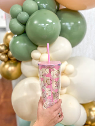 22 oz. Bling Bling Pink Tumbler