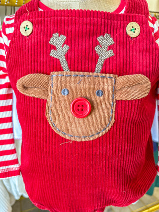 Reindeer Corduroy Bubble Set