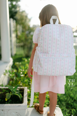 TRVL Ribbon Floral Pink Backpack