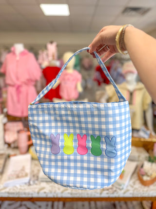Plaid & Bunnies Easter Basket