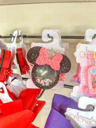 Hot Pink Mini Mouse Bow Charm