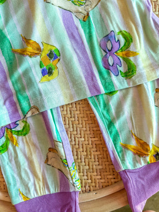 Mardi Gras Majorette Boots Two-Piece PJ Set