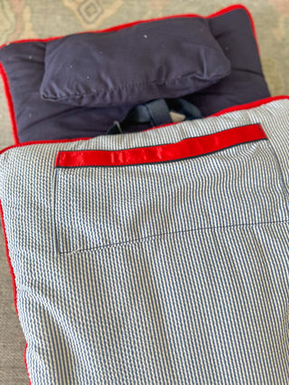 Navy & Red Nap Mat Roll